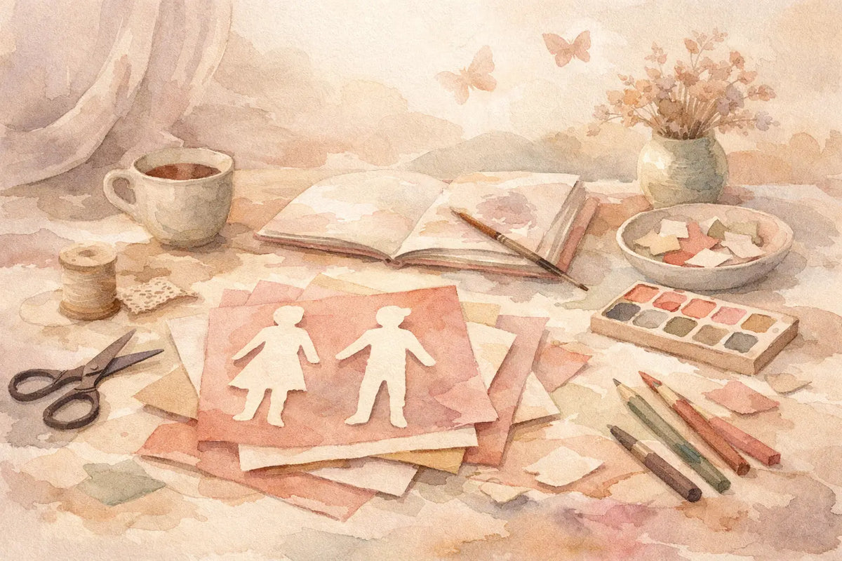 Paper Dolls for Creative Writing at Your Pace