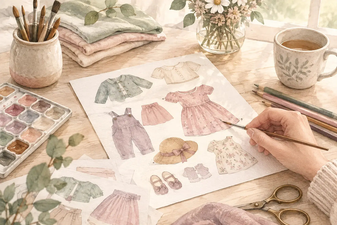 How to Color Printable Doll Clothes Gently