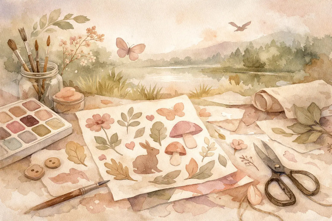 How a Nature Themed Paper Doll Set Slows Things Down