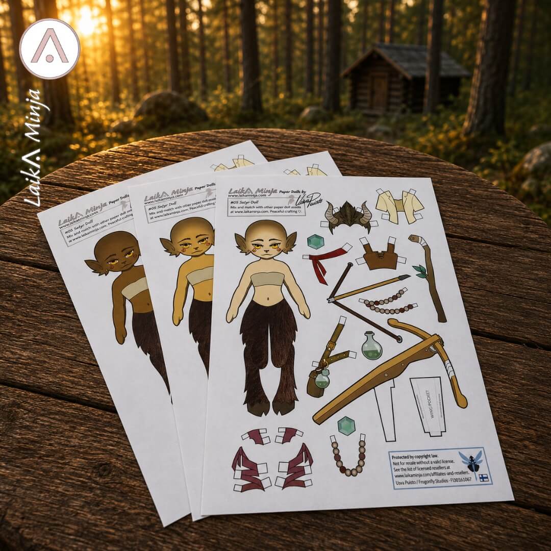 Satyr Paper Doll Kit