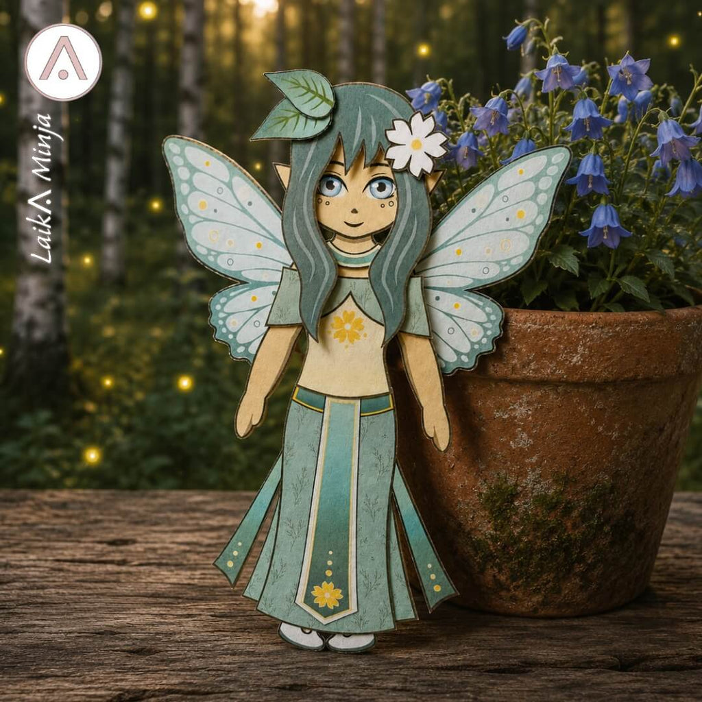 Forest Fairy Paper Doll Kit